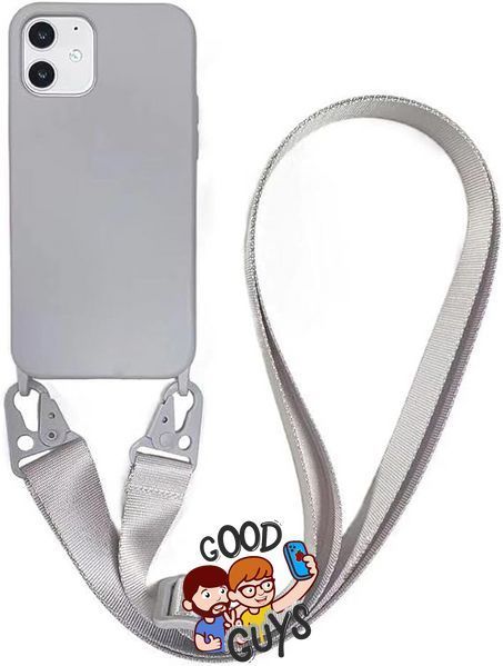 Чохол силіконовий з ремінцем Crossbody для iPhone 15 Pro Max Stone 2389-0 фото