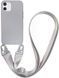 Чохол силіконовий з ремінцем Crossbody для iPhone 15 Pro Max Stone 2389-0 фото 2