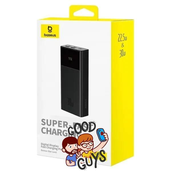 Павер бенк Baseus Star-Lord Digital Display Fast Charging 20000mAh 30W Cluster Black 3024-0 фото
