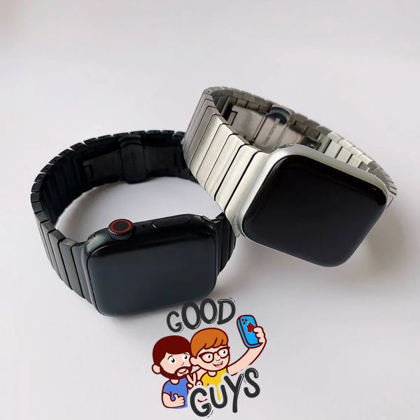 Ремінець Stainless Steel Link 42,44,45,46mm(10,11S),49mm(ultra 1-3S)Black 1426-1 фото