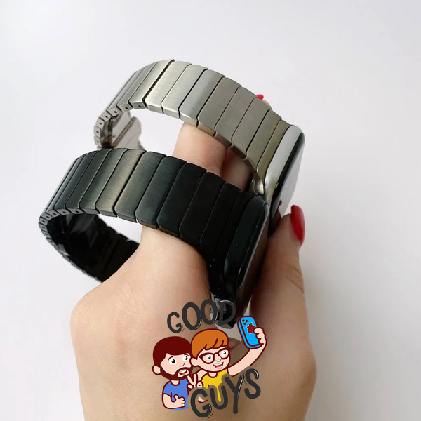 Ремінець Stainless Steel Link 42,44,45,46mm(10,11S),49mm(ultra 1-3S)Black 1426-1 фото