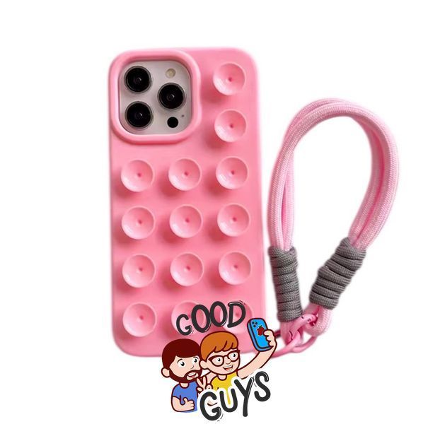 Чохол Silicone Suction Case для iPhone 14 Pink 3070-4 фото