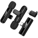 Мікрофон Hoco L20A Fair dual-mic wireless microphone (Lightning/Type-C) Black 4246-0 фото 3