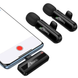 Мікрофон Hoco L20A Fair dual-mic wireless microphone (Lightning/Type-C) Black 4246-0 фото 2