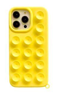 Чохол Silicone Suction Case для iPhone 14 Pro Yellow 3071-0 фото