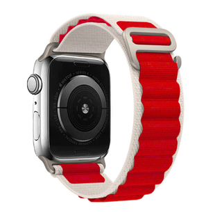 Ремінець Alpine Loop Band 42,44,45,46mm(10,11S),49mm(ultra 1-3S)White-Red 286-8 фото