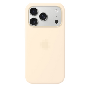 Чохол Silicone Case 1:1 з закритою кнопкою камери для iPhone 17 Pro Max Vanilla 4116-11 фото
