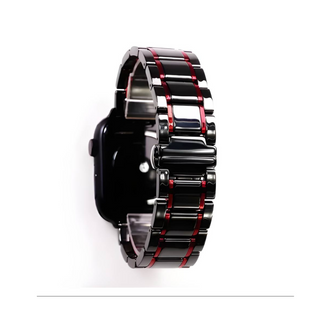 Ремінець New Ceramic Band for Apple Watch 38,40,41,42mm(10,11S) Black Red 1642-7 фото