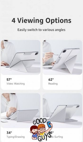 Чохол Benks для iPad Air 13" (2024) / iPad Air 13" (2025) Magnetic Multi-Fold Protective Case White 2758-1 фото