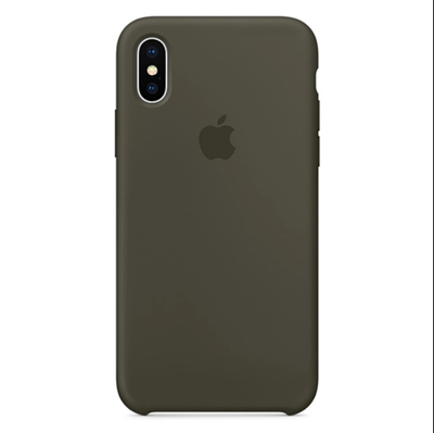 Silicone Case FULL iPhone X,Xs Dark olive 114-14 фото