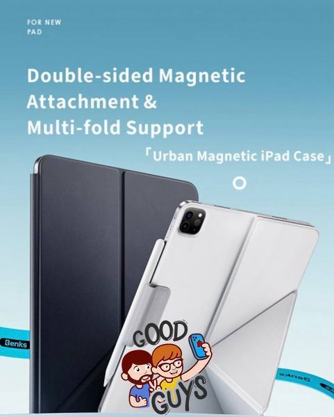 Чохол Benks для iPad Air 13" (2024) / iPad Air 13" (2025) Magnetic Multi-Fold Protective Case White 2758-1 фото