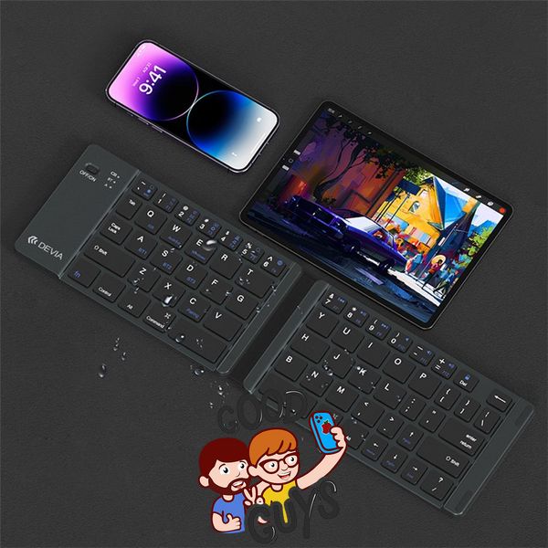 Клавіатура Devia Lingo Series Foldable Wireless Keyboard Bluetooth 2121-0 фото
