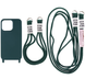 Чохол силіконовий з шнурком Crossbody iPhone 14 Pro Forest Green 1545-6 фото 1