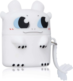 Чохол 3D для AirPods 1/2 Dragon White 1391-40 фото