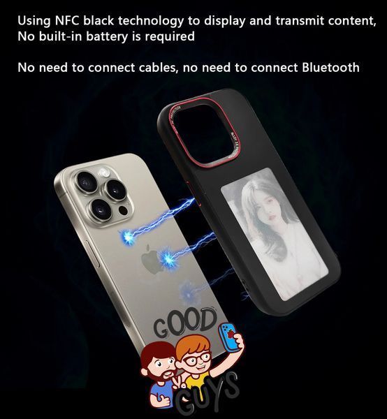 Чохол NFC Photo changing case для iPhone 14 \ iPhone 13 Silver 2245-2 фото