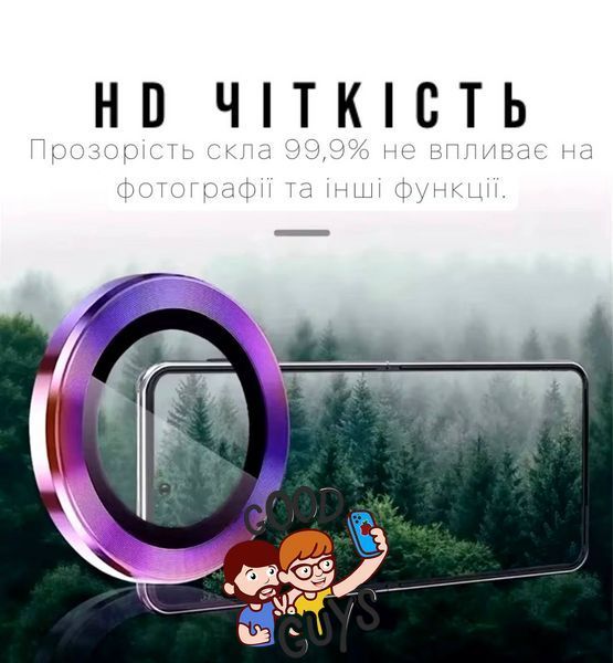 Скло (лінзи) для камери Diamonds Lens для iPhone 16Pro/16 Pro Max Gold 2499-3 фото