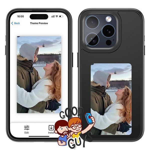 Чохол NFC Photo changing case для iPhone 14 \ iPhone 13 Black 2245-0 фото
