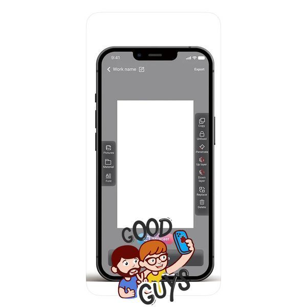 Чохол NFC Photo changing case для iPhone 14 \ iPhone 13 Silver 2245-2 фото