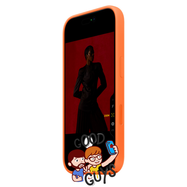 Чохол Silicone Case 1:1 з закритою кнопкою камери для iPhone 17 Pro Max Orange 4116-3 фото