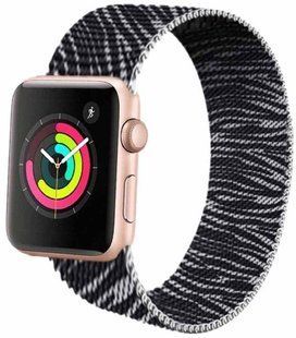 Ремінець Milanese Loop Apple Watch Magnetic 38,40,41,42mm 10gen Zebra 277-47 фото