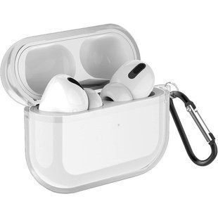 Чохол для AirPods 3 з карабіном Прозорий 2299-1 фото