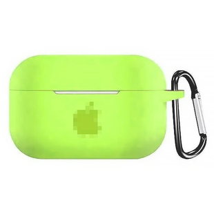 Чохол AirPods Pro з лого та карабіном Party Green 268-30 фото