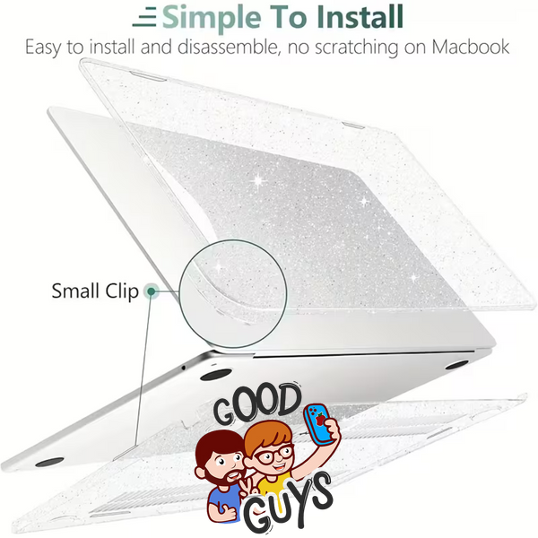 Накладка MacBook Case Neo 13&Prime; A18 Pro (2026) M5 (A3404) Glitter Crystal 4499-0 фото