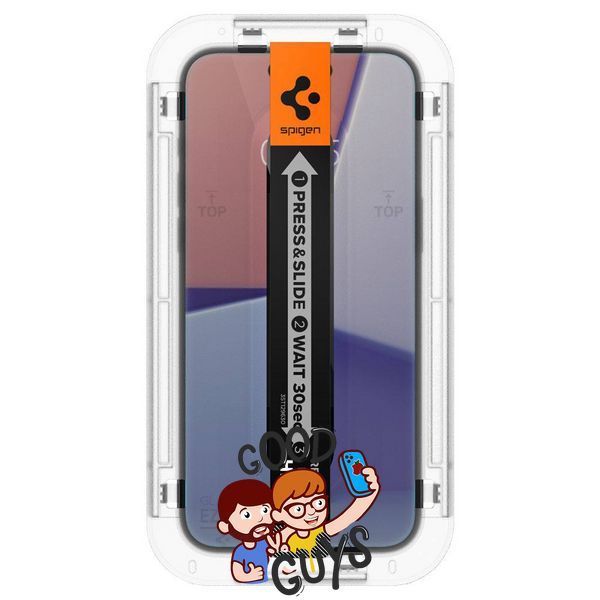 Скло Антишпигун Spigen GLAStR EZ FIt з рамкою для встановлення для iPhone 16 2923-3 фото