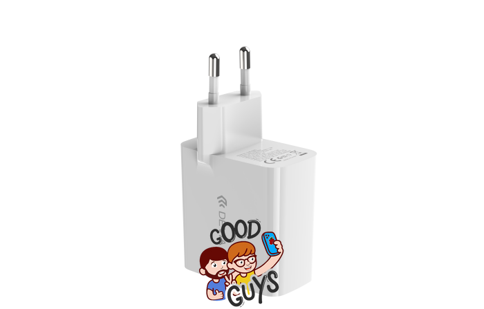DEVIA [USB+USB-C] Extreme Speed GaN PD+QC Quick Charger GaN 65W (EU) White 2280-0 фото