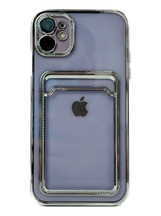 Чохол з кишенькою Shining для iPhone 11 Silver 1446-0 фото