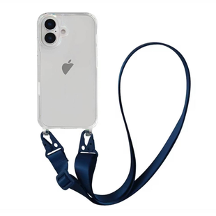 Чохол Armored з ремінцем Crossbody для iPhone 17 Air Midnight Blue 4065-3 фото