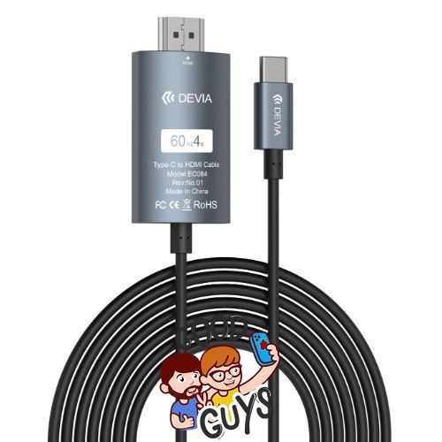Кабель DEVIA [Type-C to HDMI] Storm Series Cable (Updated) Black 2243-0 фото