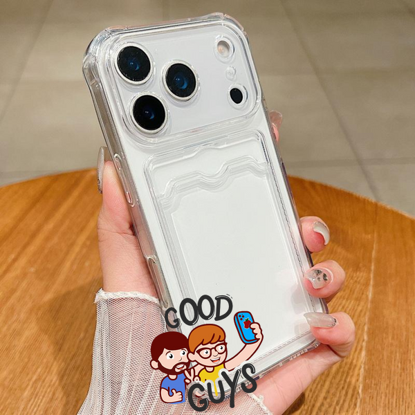Чохол прозорий протиударний з кишенькою для картки (Clear Card Case) для iPhone 18 Pro 4599-0 фото