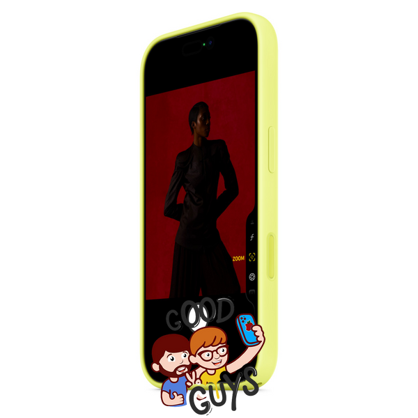 Чохол Silicone Case 1:1 з закритою кнопкою камери для iPhone 17 Pro Max Neon Yellow 4116-5 фото