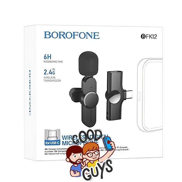 Петличний мікрофон Borofone BFK12 Type-C 2150-1 фото