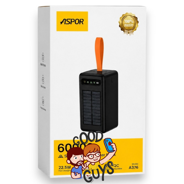Power Bank Aspor A377 80000mah 22.5W Black 4609-0 фото
