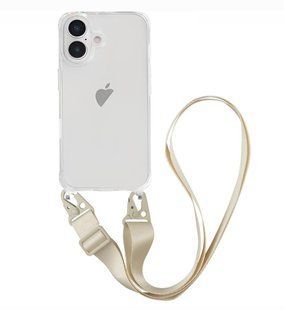 Чохол Armored з ремінцем Crossbody для iPhone 16 Plus White 2519-11 фото