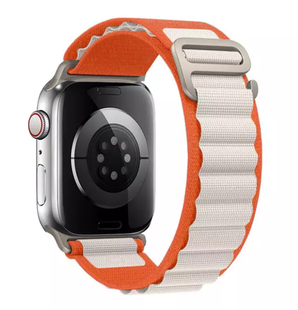 Ремінець Alpine Loop Band 38,40,41,42mm(10,11S) Orange-White 285-7 фото