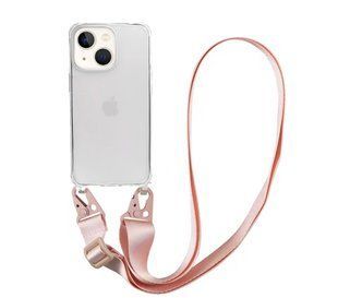Чохол Armored з ремінцем Crossbody для iPhone 15 Pink 1820-0 фото