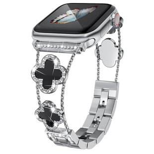 Ремінець Apple Watch Van Cleef 42,44,45,46mm(10,11S),49mm(ultra 1-3S) Black-Starlight 4543-0 фото