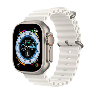 Ремінець Ocean Band 42,44,45,46mm(10,11S),49mm(ultra 1-3S) White 288-2 фото