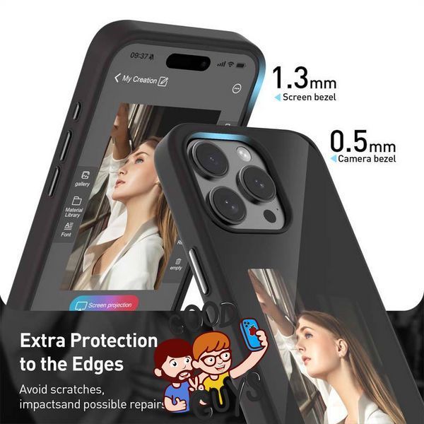 Чохол NFC Photo changing case для iPhone 14 Pro Black 2246-0 фото