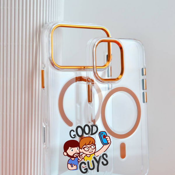 Чохол Silver Shield Magsafe 17 Pro Transparent Orange 4043-2 фото
