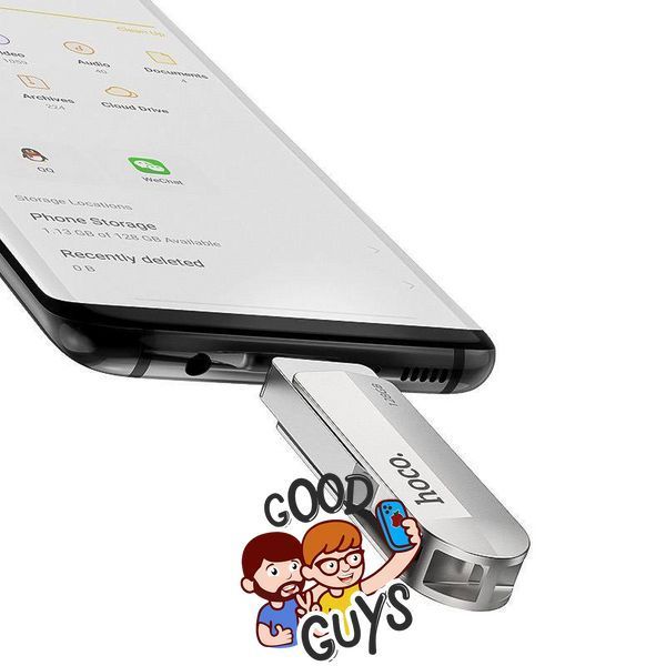 Флеш-накопичувач USB-A/C HOCO UD10 Wise Type-C-USB flash drive 32Gb Silver 2802-1 фото