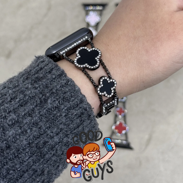 Ремінець Apple Watch Van Cleef 42,44,45,46mm(10,11S),49mm(ultra 1-3S) Black-Starlight 4543-0 фото