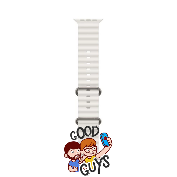 Ремінець Ocean Band 42,44,45,46mm(10,11S),49mm(ultra 1-3S) White 288-2 фото