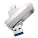 Флеш-накопичувач USB-A/C HOCO UD10 Wise Type-C-USB flash drive 32Gb Silver 2802-1 фото 3