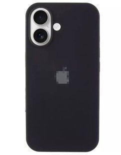 Чохол Silicone Case 1:1 з закритою кнопкою камери для iPhone 16 Black 2750-0 фото