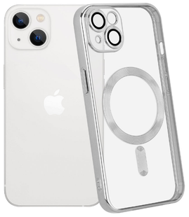 Чохол Shining with MagSafe на iPhone 15 Silver 1854-8 фото