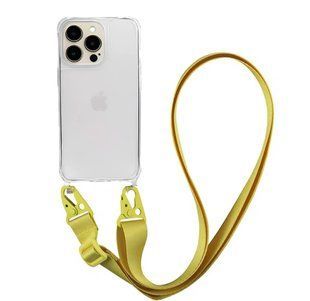 Чохол Armored з ремінцем Crossbody для iPhone 16 Pro Max Yellow 2521-5 фото
